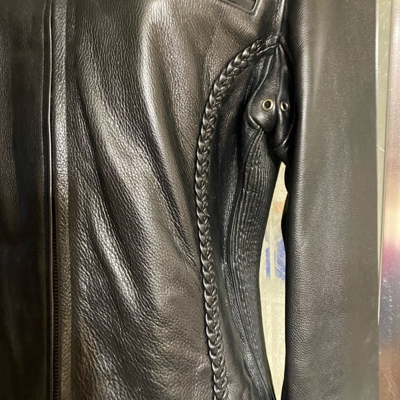 Women’s First Leather motorcycle jacket size L - Picture 3 of 5